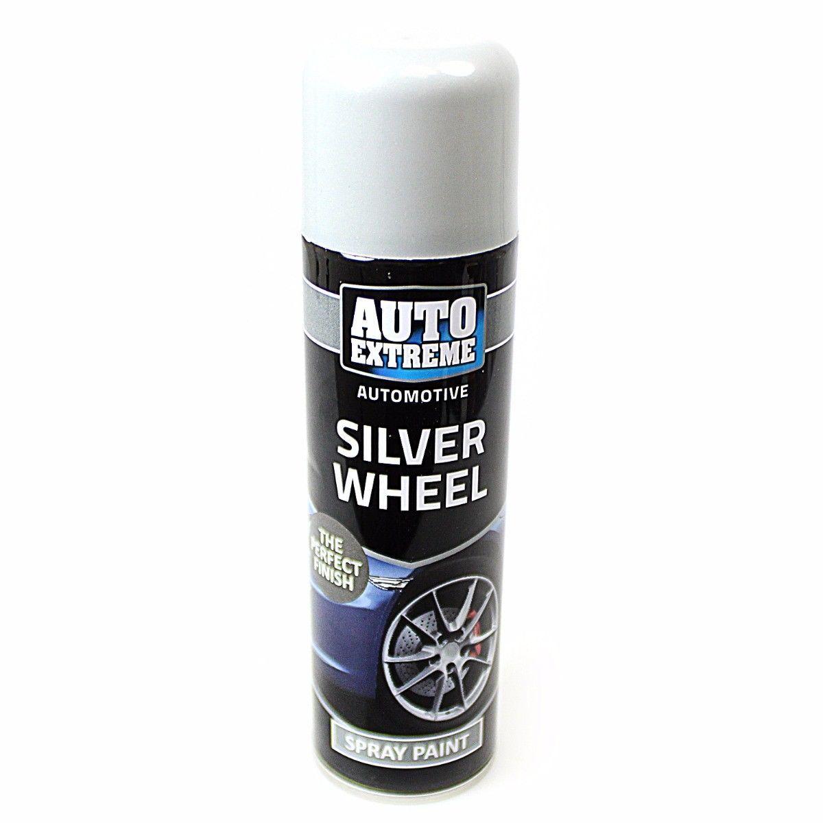 Spray Paint Can Gloss SILVER WHEEL Aerosol AUTO EXTREME 250ML 1904 (Parcel Rate)p