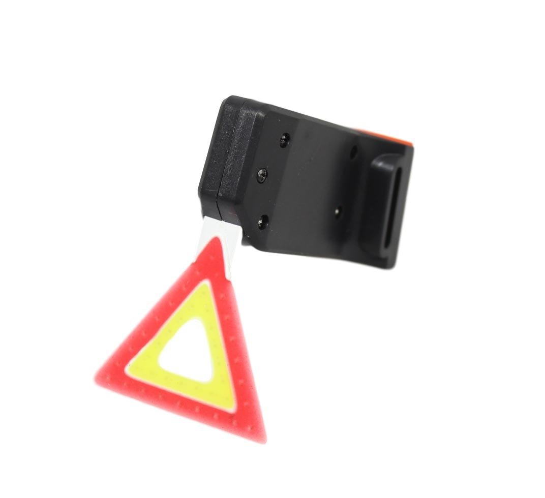 Bicycle LED Tail Lamp Bicycle Light Safety Bike Hazard Awareness Triangle 7-8cm 5584 (Parcel Rate)