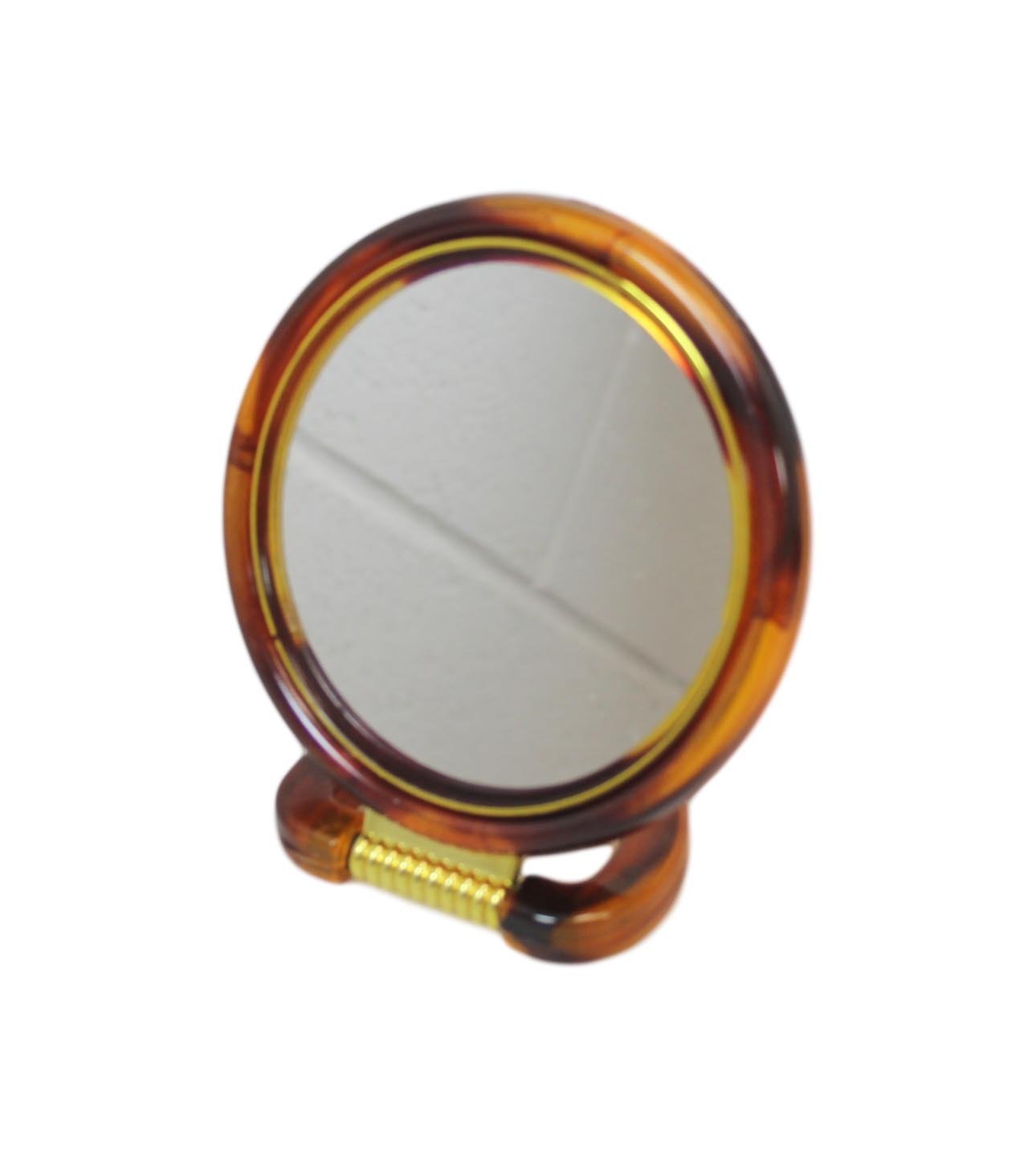 Double Sided Desk Stand Mirror One Side Magnifying One Side Regular 12cm 5952 (Large Letter Rate)