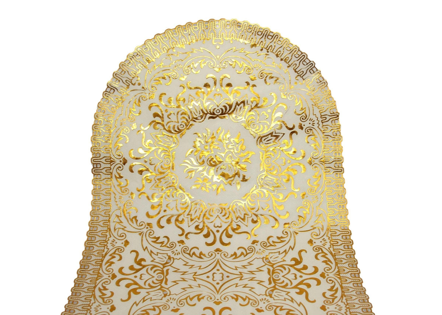 Table Centre Placemat Floral Gold 80 x 40 cm Assorted Designs 62593 (Large Letter Rate)