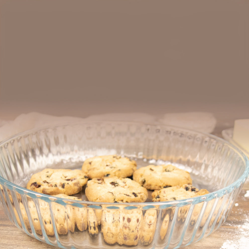 Durane Tempered Glass Round Flan Tray Baking Cooking Dish 2L / 26 x 6cm 8976 (Parcel Plus Rate)