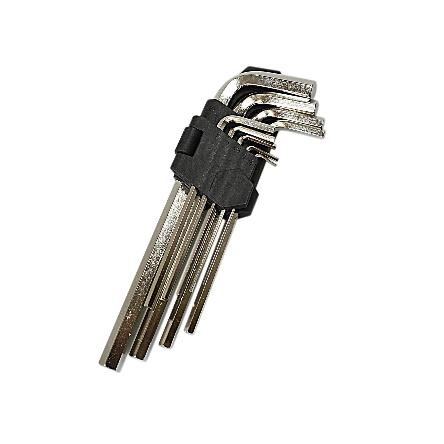 Cobra 9 Piece Large Metric Chrome Hex Ball End Allen Key Wrench Set 1.5-10mm 0591 A (Parcel Rate)