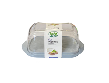 Hobby Plastic Pearl Butter / Cheese Storage Container Dish 18.5 x 7 x 10cm Assorted Colours 031229 (Parcel Rate)