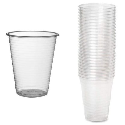 100 Pack Clear Disposable Plastic Cups TS732 (Parcel Rate)