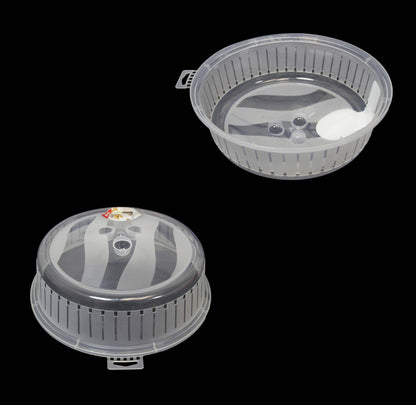 Plastic Microwave Food Plate Cover 26cm D10506 (Parcel Rate)