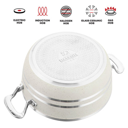 SQ Professional Seramiq Mianra Diecast Stockpot Set of 5 Howlite 11728 (Big Parcel Rate)