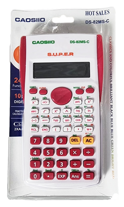 Plastic Scientific Calculator Assorted Colours 0706 (Large Letter Rate)