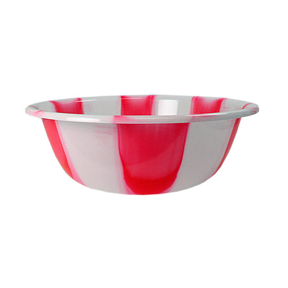 Tie Dye Print Plastic Kitchen Bowl Small 28 cm Assorted Colours 3064 (Parcel Rate)