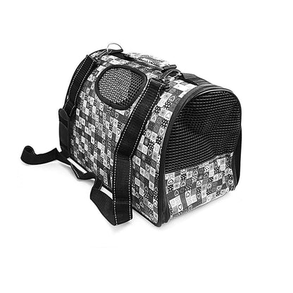 Pet Dog Cat Foldable Carry Case with Handle and Printed Design 47 x 30cm Assorted Designs 0080 (Parcel Rate)
