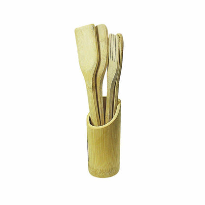 Bamboo Cooking Utensil Wooden Spoon Set of 5 3827 / 4832 (Parcel Rate)