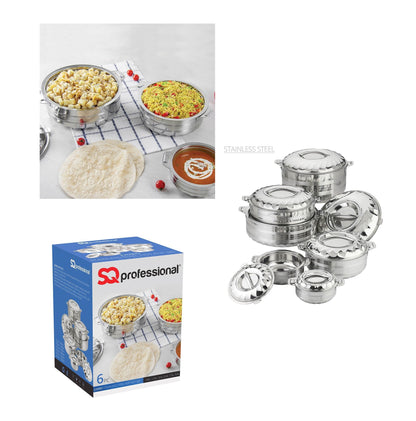 SQ Professional Jumbo Range Contour Stainless Steel Hot Pot Set of 6 3477 (Big Parcel Rate)