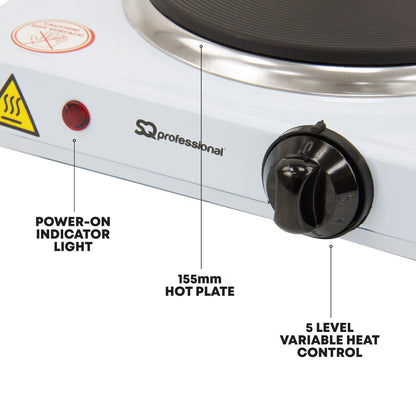 SQ Professional Blitz Hot Plate Hob Single 1000W P99204 / 4011 A (Parcel Rate)