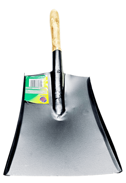 Galvanised Steel Shovel with Wooden Handle 48 x 17 cm ST80056 (Parcel Rate)