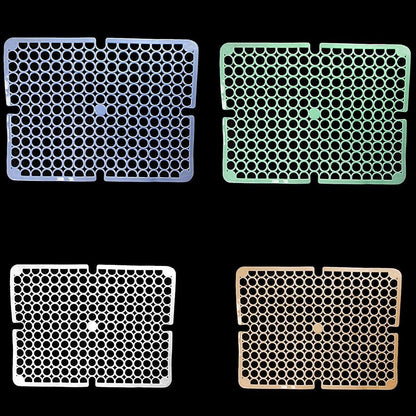 Square PVC Plastic Sink Mat with Circle Pattern 29 x 29 cm Assorted Colours 6995 (Parcel Rate)