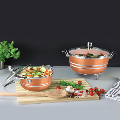 SQ Professional Seramiq Mianra Diecast Stockpot Set of 5 Axinite 4925 (Big Parcel Rate)