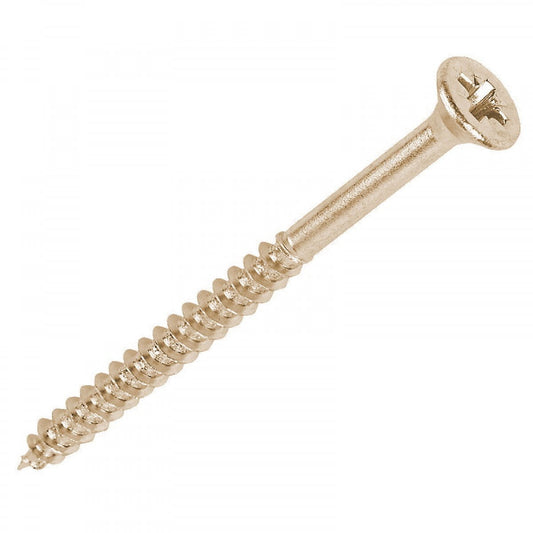 5.0 x 50 Pozi c/sk Chipboard Screws Yellow Diy 0348 (Large Letter Rate)