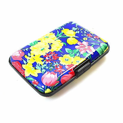Aluminium Plastic Card Holder Wallet with Printed Design Assorted Designs 0023 (Large Letter Rate)