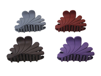 Ladies' Women's Matte Hair Claw Clip 8 cm Assorted Colours and Designs 5985 (Parcel Rate)