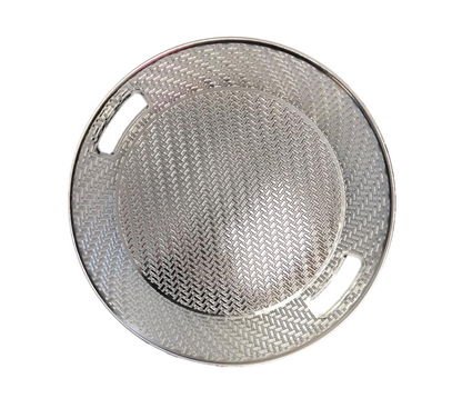 Plastic Round Serving Tray Patterned Design 39 cm Assorted Colours 6819 (Parcel Rate)
