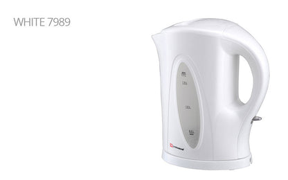 SQ Professional Aquen Plastic Kettle 1.7 Litre 2200W White 4720 (Parcel Rate)