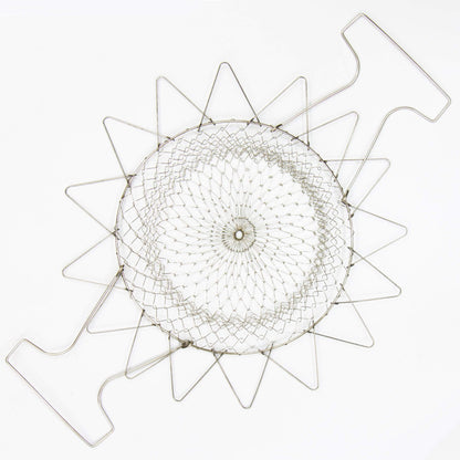 Stainless Steel Deep Frying Folding Chips Basket Easy Cook Folds Flat Easy Storage 23cm 8450 (Parcel Rate)