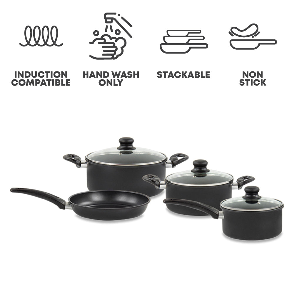 SQ Professional Carbon Steel Ultimate Cookware Pan Set of 7 9166 (Big Parcel Rate)