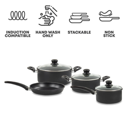 SQ Professional Carbon Steel Ultimate Cookware Pan Set of 7 9166 (Big Parcel Rate)