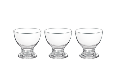 Nova Delight Glass Ice Cream Cups Pack of 3 G1065 (Parcel Plus Rate)