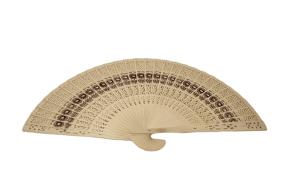Chinese Wooden Handheld Folding Hand Fan 35cm Assorted Designs 6506 (Large Letter Rate)