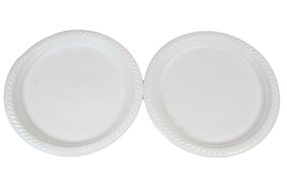 9" Disposable White Plastic Plate Pack of 100 THL2456 (Parcel Rate)