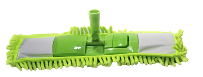 Flat Microfibre Floor Mop with Expandable Stick Pole Handle 42 cm Assorted Colours 2045 A (Parcel Rate)