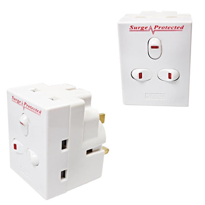 Pifco Switch Surge Adapter 3 Way Switch Adapter Diy PIF2075 (Parcel Rate)