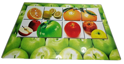 Glass Chopping Board Protects Worktops Heat Resistant Odour Stain Proof 30 x 40cm 2111 (Parcel Rate)