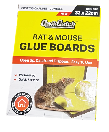 QuickCatch Rat & Mouse Glue Boards Poison Free 32 x 22 cm 900023 / TR003 (Parcel Rate)