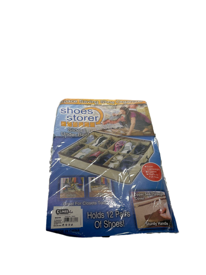 Shoe Storage Organiser Space Saver Under Bed Storage Holds 12 Pairs 3842 (Parcel Rate)