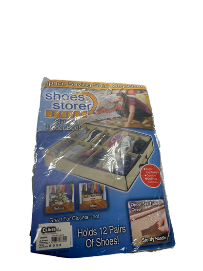 Shoe Storage Organiser Space Saver Under Bed Storage Holds 12 Pairs 3842 (Parcel Rate)