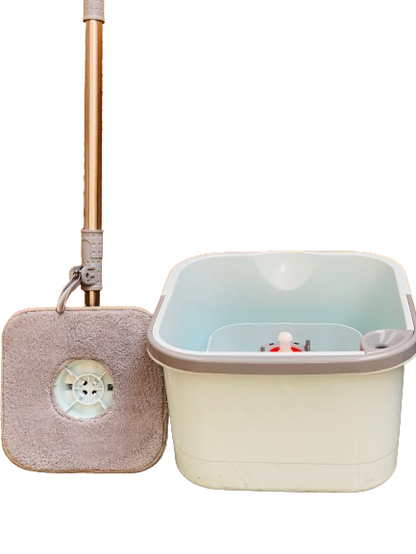 Dual Tank Clean Water Square Spinning Mop Bucket Set 30 x 29.2 x 28 cm ZP275 (Big Parcel Rate)