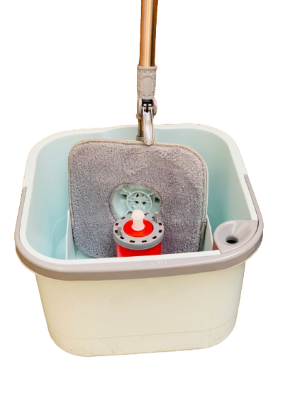 Dual Tank Clean Water Square Spinning Mop Bucket Set 30 x 29.2 x 28 cm ZP275 (Big Parcel Rate)
