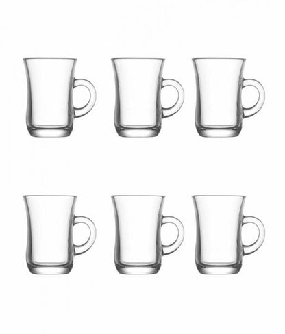 Yudum Tea Glasses Cup 95cc Set of 6 YUD402E (Parcel Plus Rate)