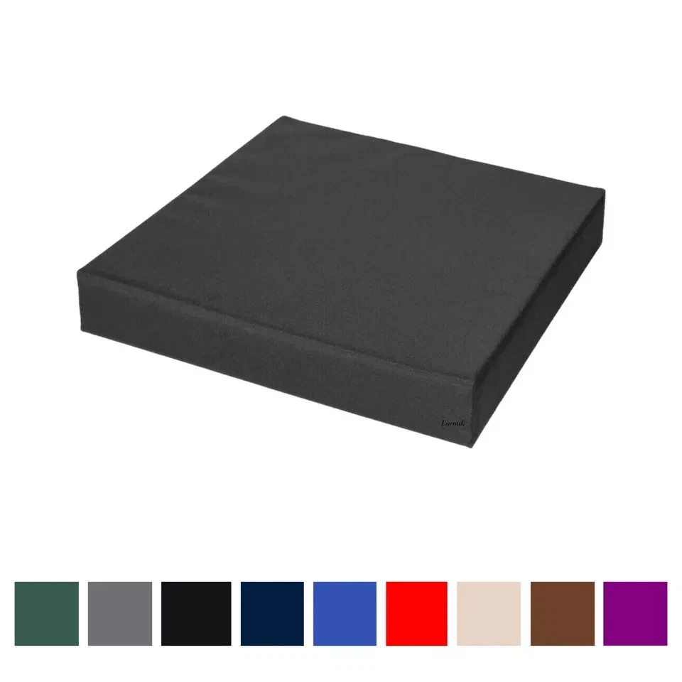 Waterproof Outdoor Chair Cushion – 4cm Thick Garden Seat Pad with Removable Polyester Zip Cover