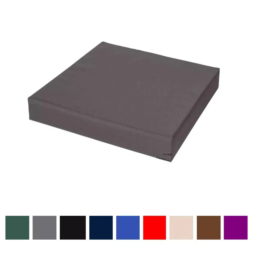 Waterproof Outdoor Chair Cushion – 4cm Thick Garden Seat Pad with Removable Polyester Zip Cover