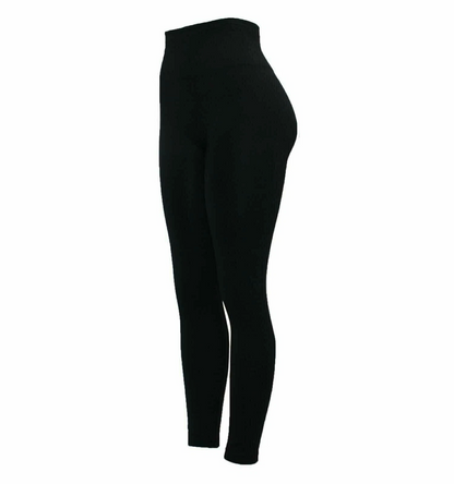 Ladies Black Firm Control Leggings – High Waist Shaping & Slimming Tummy Tucker Yoga Pants for Workout & Everyday Wear