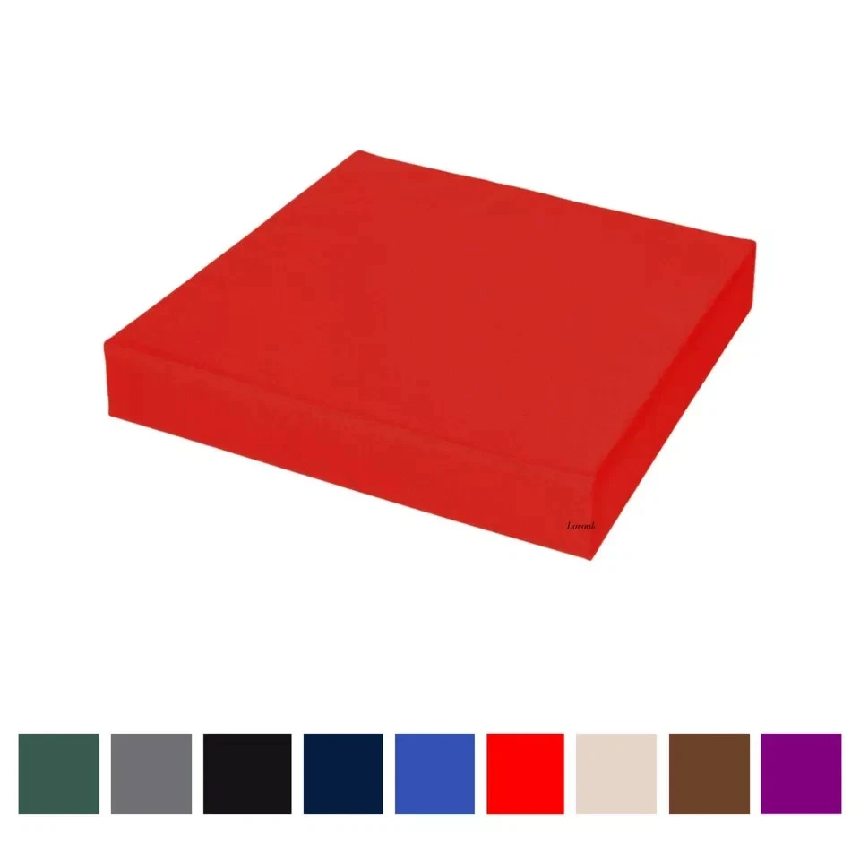 Waterproof Outdoor Chair Cushion – 4cm Thick Garden Seat Pad with Removable Polyester Zip Cover