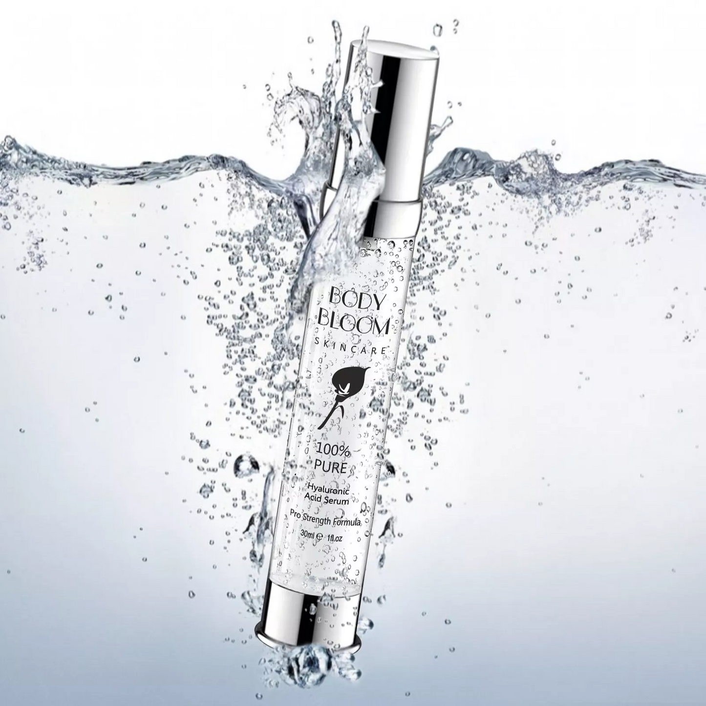 Hyaluronic Acid Serum 100% Pure – Instant Hydration, Dewy Glow, Firming & Plumping Anti-Ageing Face Serum (30ml)