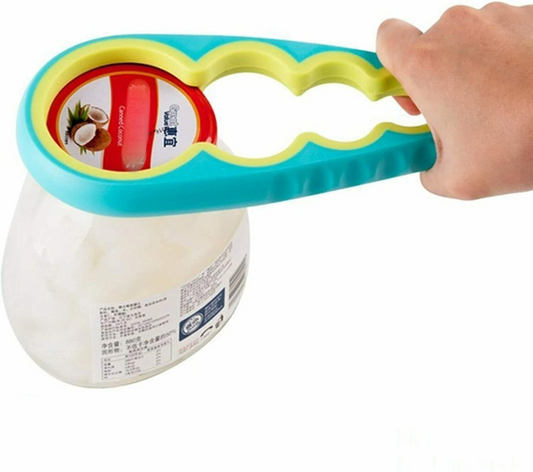 4-in-1 Jar and Bottle Opener – Multi-Function Kitchen Gadget for Easy Lid, Cap & Seal Opening – Non-Slip Grip Tool for Jars, Bottles & Cans