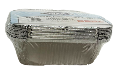 Pack Of 9 Aluminium 14oz Containers With Lids Outdoors Home SK1104 (Parcel Rate)