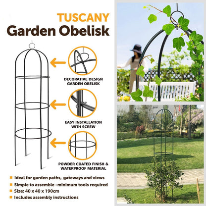 Tuscany Garden Obelisk All Fixings Included Garden Essential 1023 (Parcel Rate)