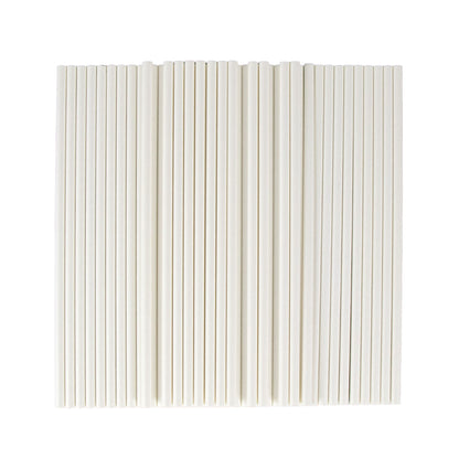 Durane Eco Paper Drinking Straws 6 x 197 mm Pack of 100 White 10811 (Parcel Rate)
